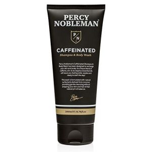 Shampoing naturel à la caféine & Nettoyant pour le corps par Percy Nobleman, ingrédients naturels à 98%, 200 ml (Ellipsis Brands, neuf)