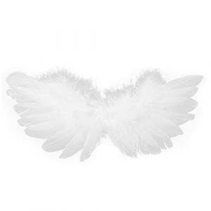 DEARMAMY Ailes De De Ailes D'oiseau Ailes Noires Mini Ailes Décoration D'aile De Gâteau Ailes D'angle Cosplay De Carnaval Ailes De Dragon La Plume Blanche (Liiane, neuf)