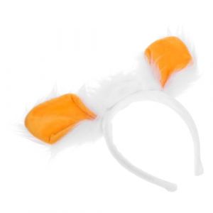 VILLFUL Bandeau oreilles de mouton oreilles de chèvre oreilles de lamb costume d'animaux déguisement d'animal costume de cosplay d'agneau bandeau de chèvre en peluche blanche (Knoll Seal, neuf)