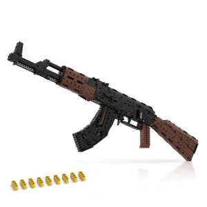 Sosuy AK47 Mitraillette Jouet Blocs de Construction Ensemble, Pistolet Fusil Mod&egrave;le Adolescents Adultes, Cadeaux Anniversaire Gar&ccedil;ons de 8 Ans et Plus,Collection de Fanatique de l'Arm&eacute;e 1370 Pi&egrave;ces (Sosuy, neuf)