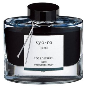 Pilot Iroshizuku Fountain Pen Ink - 50 ml Bottle - Syo-ro Pine Tree Dew (Gray Turquoise) (japan import) (allpremio, neuf)