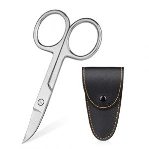 ACWOO Ciseaux à Ongles Professionnels, Ciseaux Cuticules Professionnel, Ciseaux à Sourcils, Lame Incurvée en Acier Inoxydable Manucure Pédicure Beauté Toilettage pour Ongles (Noir) (AOGOE-EU, neuf)