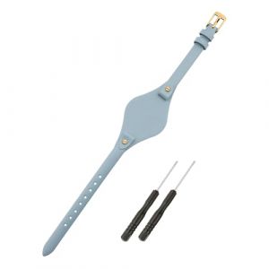 SANDEIN Bracelet de montre compatible avec Fossil - Bracelet de montre en cuir souple de 8 mm pour femme - Pour Fossil ES3077 ES3148 ES3262 et ES4119 ES4176 (bleu turquoise + boucle dorée) (YONGZHUFFF, neuf)