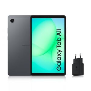 Samsung Galaxy Tab A11 8.7" WiFi 64 Go, Tablette Android, RAM 4 Go, Son 3D, Gris, Chargeur Secteur Rapide 25W Inclus, Version FR (ElectroSmartEU, neuf)