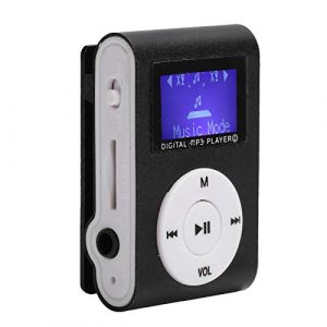 Ensemble de Lecteur MP3, Mini Lecteur de Musique Portable avec Clip Arri&egrave;re, Lecteur de Musique MP3, &eacute;cran LCD de Sport, Support MP3, Carte M&eacute;moire (BLACK) (Funwehua, neuf)