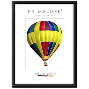 PrimeLuxe Cadre photo en bois 32 x 45 cm (Dimension de l'image) en Noir mat | Couleur et taille sélectionnables | pour affiches | Puzzle | collage de photos (E-Commerce DELUXE, neuf)