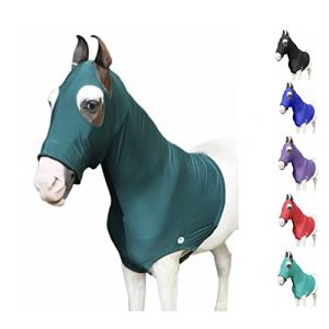 Majestic Ally Cagoule en Lycra Extensible avec Fermeture éclair (Petit, Vert Chasseur) (MARYNIL, neuf)
