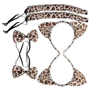 Ipetboom 6 Pi&egrave;ces Serre-t&ecirc;te Chat avec Oreilles de Chat Nez et Comprend Queue et Noeud (KinRoZ, neuf)