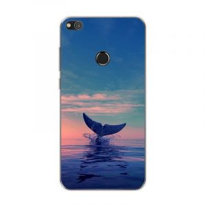 KARTXITAI Coque Compatible avec Huawei P8 Lite 2017/P9 Lite 2017,Housse &Eacute;tui de Protection en Ultra Transparente Silicone en Gel TPU Souple Case Cover Shock-Absorption-Dauphin, mer (KARTXITAI, neuf)