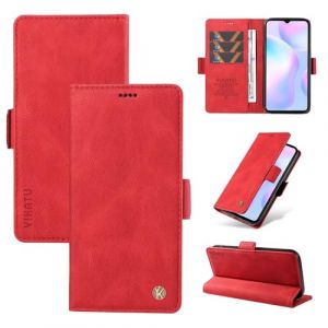 Ttianfa Compatible avec Samsung Galaxy J3 2016 Coque TPU Cuir Pochette de Portefeuille Housse Magn&eacute;tique Antichoc Support Etui+2* Verre Tremp&eacute;-Rouge (Ttianfa, neuf)