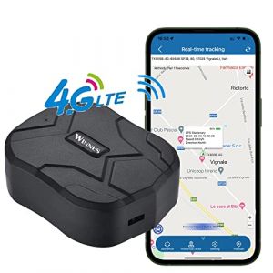 4G LTE Tracker GPS Voiture 10000mAh 80 Jours Veille Aimant Puissant &Eacute;tanche et GPS Dispositif de D&eacute;tection Anti-Perte pour V&eacute;hicule Voiture Bateau Camion Dispositif de Suivi (Meiruijia Electronics, neuf)
