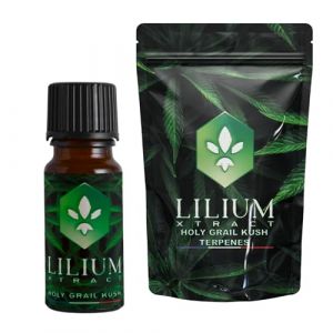 Terp&egrave;nes Holy Grail Kush 2 ml &ndash; Ar&ocirc;me Bois&eacute; & &Eacute;pic&eacute; &ndash; 100% Naturels par Lilium Xtract &ndash; huiles essentielles, cosm&eacute;tiques, aromath&eacute;rapie (Lilium Xtract, neuf)