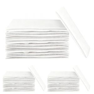 HLIWS 30 pi&egrave;ces Tapis Antid&eacute;rapant, Rug Grippers, Lavable Patin Antiderapant pour Tapis, Anti Curling Carpet Grippers Coin, R&eacute;utilisable, pour Planchers de Bois Franc,Carpettes (10 x 5cm, Carr&eacute;,Blanc) (Aprily, neuf)