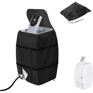 Couvercle Pompe de Bain &agrave; Remous, Couvercle Pompe de Chauffage Spa de Baignoire Gonflable Isol&eacute; pour Spa, Tissu Oxford 420D imperm&eacute;able &agrave; la Poussi&egrave;re pour Baignoire/Piscine Ext&eacute;rieure (Noir) (JinsenTGG, neuf)