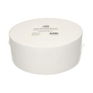 FunCakes Cake Dummy Round: Cake decorating, Reusable dummy, Make the perfect round dummy, &Oslash;25 cm x 10 cm, White (Univers Cake, neuf)