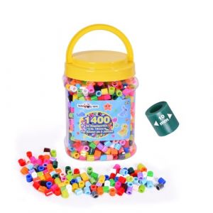 Bo&icirc;te de 1400 perles &agrave; repasser Maxi XL de 10 mm - 25 couleurs vives - Grandes perles pour enfants &agrave; partir de 3 ans (compatible avec toutes les plaques &agrave; stylo Maxi) (Happy Price Toys, neuf)
