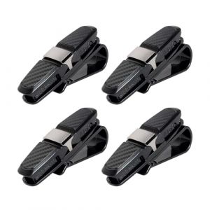Pevlkawr 4 Porte-Lunettes pour Pare-Soleil Clips De Lunettes pour Pare-Soleil De Voiture Porte Lunette Voiture pour Pare-Soleil De Voiture ﻿ (GeDaHongBao, neuf)