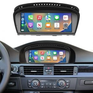 Road Top CarPlay Autoradio, 8.9 Pouces &Eacute;cran Tactile de Voiture pour BMW 3/5 Series E90/E91/E92/E93/E60/E61 2008-2013 Ann&eacute;e avec CIC, Autoradio avec Cadre &eacute;troit Pouces Carplay/Android Auto/Mirrorlink (Road Top, neuf)
