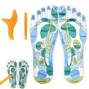 LACHT 1 Paire Massage Pieds, Reflexologie Plantaire, Chaussette Reflexologie Plantaire, Chaussette De Massage Des Pieds, Outil De R&eacute;flexologie, Ensemble De Soins Des Pieds &Agrave; Domicile (candy27seven, neuf)