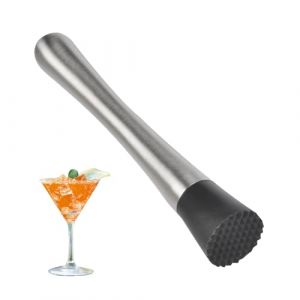 Pilon En Acier Inoxydable Pour Cocktail Mojito, Cône Écraser Les Glaces Mélangeur Pour Cocktail À La Menthe Professionnel Bartender Outil Essentiel Pratique Et Durable Concasseur À Pommes De Terre (ChenWangShengkeji, neuf)