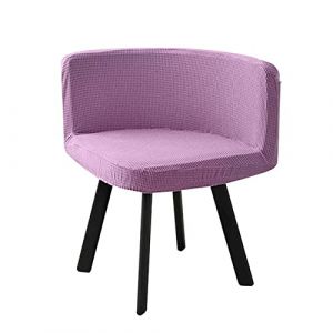 SWJ-swjssb Housse de Chaise Scandinave Velours 1/4/6 Pieces Blanche Bureau Fauteuil Chaise Couverture Extensible Dossier Housse de Chaise Salle a Manger, pour Salon Hôtel Chaise Recouvre (leeupault, neuf)
