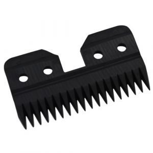 Lames de Rechange Professionnelles 18 Dents pour Tondeuse à Cheveux - Lame Couteau Mobile en Céramique Zircone - Compatible avec Oster A5 Fast Feed - Idéal pour Toilettage Canin et Animal (Noir, 1) (ZEROKIWI FR, neuf)