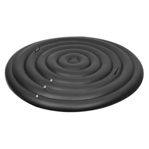 Couvercle Spa Gonflable, 128/158/180 cm 3 Tailles Couvercle Gonflable Rond Réglable avec 3 Valves, Économie d'Énergie Bâche Thermique, Couvercle De Bain À Remous Gonflable (with Handle) (Aispring, neuf)