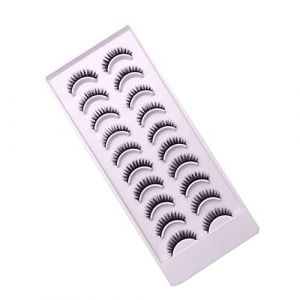 TOPPERFUN 10 Faux Cils Multi Couches Cils Dense et Naturels pour Maquillage Réutilisables et Idéaux pour Cosplay (Linuya, neuf)