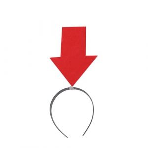 Conception de symbole unique accessoire Bandeau de femmes non transformé avec un cerceau de cheveux durable pour les festivals de mascarades voyage en épingle à cheveux Rouge 1 (kilnbright, neuf)