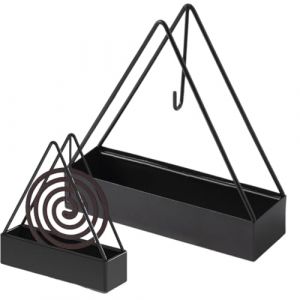 OUDQFCJ 1 pièce Support spirale anti moustique portable triangulaire, support créatif pour intérieur et extérieur, camping et terrasse (Mapico, neuf)