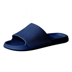 Sandales Piscine Homme Mules Amorti Gel Babouche Chausson &Eacute;t&eacute; Femme Sandale &Eacute;lastique Chaussures Cuir Plage De Antid&eacute;rapant SRC Plastique Chaussons (anghz, neuf)