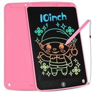 BlueSwan Tablette D'écriture LCD 10 Pouces pour Enfants, Bloc-notes électronique Effaçable, Jouet éducatif Tableau de Gribouille Portable, Cadeaux pour Les Filles et Les Garçons de 4, 5, 6 Ans, Rose (Blueswan FR, neuf)