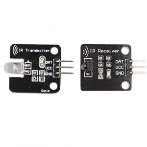 HALJIA Digital 38 kHz Infrarouge récepteur IR Sensor Module avec Ensemble de kit de Module émetteur Compatible avec Arduino (Hengjiaan, neuf)