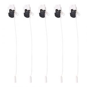 WANGCL Lot de 5 interrupteurs à tirette marche/arrêt 2 A 250 V AC pour douche, interrupteur à tirette pour table/sol/mur/lustre (WANGCL EU, neuf)
