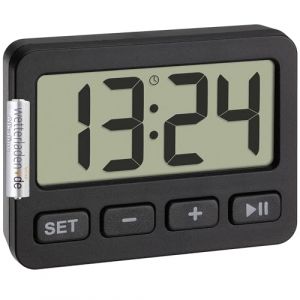 TFA Dostmann 60.2036 Mini Horloge Numérique Multifonction - Réveil, Chronomètre, Minuterie - Idéale Pour les Déplacements Avec Verrouillage des Touches - Table et Voiture (Wetterladen - Freizeit- und Sportartikel, neuf)