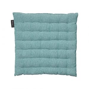 LINUM Pepper Elégante Galette de Chaise 40x40 cm, Coton, Lavable en Machine, Gris Foncé Turquoise (LINUM, neuf)