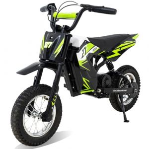 RCB R9X Moto Électrique Enfants, pneus pneumatiques 12 Pouces, Moteur performant, 3 modes8/12/25KMH, autonomie Max 15KM, vélo Moto Cross pour Enfants âgés de 3-12 Ans (RCB EU STORE, neuf)