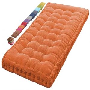 Jardin Coussin pour Banc 8-10 cm d'épaisseur Coussin de Banquette 2 ou 3 places Interieur/extérieur Coussin pour Restaurants de Rebord fenêtre Coussin de Banc Confortable et(3F,140x30cm/55.12x11.81in) (ploootred, neuf)