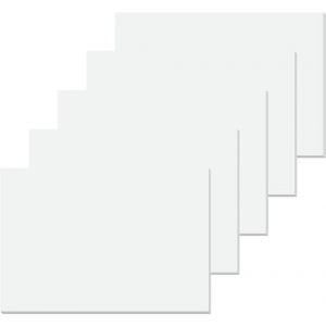 SIGEL HO300 Lot de 5 Sous-mains en papier, bloc papier / bloc &agrave; dessin, A2 (59.5 x 41 cm), uni blanc, 5 x 30 feuilles (WHI-Tilburg, neuf)