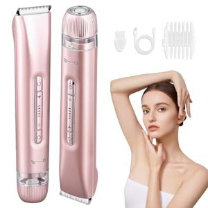 Focenat Rasoir Electrique Femme, 2 en 1 Rasoir Femme Electrique, Tondeuse Femme Intime, Wet&Dry Tondeuse Bikini Femme, Rechargeable Tondeuse Maillot Femme pour Aisselles, Jambes, Bras, Corps (MARI GLOBALNEXT S.R.L., neuf)