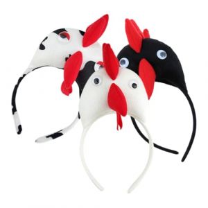 MERRYHAPY Serrage-tête Poussin Drôle Lot De 3 Coiffe De Poussin Bandeaux Animaux Pour Déguisement Cosplay Accessoires Photo (Tanomi, neuf)