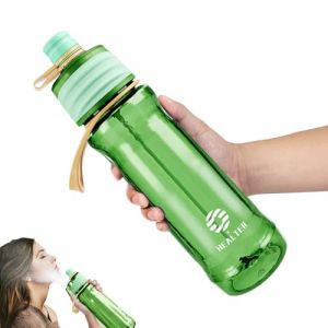 Healter 950ml Gourde Brumisateur eau Visage Brumisateur Rechargeable Bouteille Sport pour Hydratation en Extérieur outeille d'eau de Cyclisme étanche pour Fitness et Sports(Vert) (RockBone, neuf)