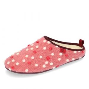 Andr&eacute;s Machado - Chaussons pour Homme et Femme pour l&acute;Hiver - Slippers - DYNAMIC - Tige et doublure en laine - Pantoufles ouvertes &agrave; l&acute;arri&egrave;re &ndash;Semelle souple - Fuchsia, EU 42 (Andr&eacute;s Machado, neuf)