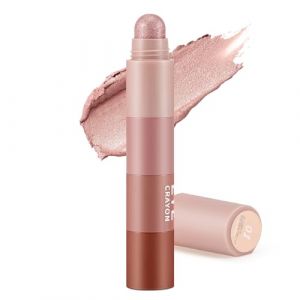 Apooliy Crayon ombres &agrave; paupi&egrave;res 4 couleurs, B&acirc;ton d'ombre &agrave; paupi&egrave;res Matte Fine Glitter, Ombre &agrave; paupi&egrave;res cr&eacute;meuse, Surligneur pour le visage, Crayon ombres &agrave; paupi&egrave;res hautement pigment&eacute; (Apooliy-US, neuf)