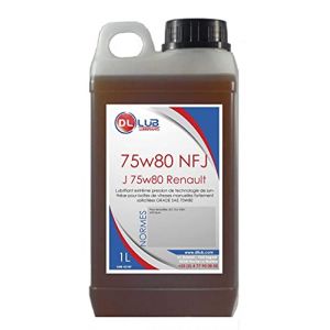 DLLUB - HUILE DE BOITE VITESSE J 75W80-75w80 NFJ - 1 litre (DLLUB SAS, neuf)