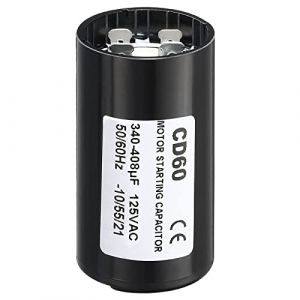 PATIKIL Moteur Démarrage Condensateur, 340-408uF/Mfd 125V 50/60Hz CD60 Fonctionnement Condensateur Moteur Démarrage Condensateur pour Électrique Moteur Démarrage Fonctionnement (PATIKIL UK, neuf)