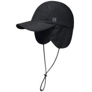 GADIEMKENSD Chapeau d'hiver imperm&eacute;able pour Hommes Casquette de Baseball avec Oreillettes Corde r&eacute;fl&eacute;chissante Chapeau de Trappeur Chaud doubl&eacute; en Polaire Chapeau Thermique Noir (MAVHVAM-US, neuf)