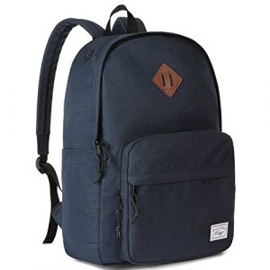Kasgo Sac &agrave; Dos Homme Femme, Multi-poches L&eacute;ger Sac a Dos Coll&egrave;ge 15,6 Pouces PC Spacieux R&eacute;sistant &agrave; l'Eau Cartable Garcon Fille Ado avec Porte-cl&eacute;s pour &Eacute;cole Travail Voyage Bleu (KASGOSHOP, neuf)