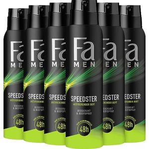 FA Lot de 6 déodorants en spray pour homme Speedster 150 ml (Dealzonu, neuf)