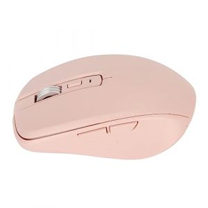 Souris sans Fil 2.4G BT5.1 Connexion Double Mode, Souris de Jeu avec Molette de D&eacute;filement 3D R&eacute;glable DPI, Souris de Bureau 12 Effets D'&eacute;clairage RVB pour Win OS X iOS Androids (Rose) (Tminny, neuf)